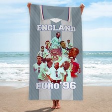 ENGLAND | Beach Towel | Retro Football | Holiday Towel | Euro 1996 Art