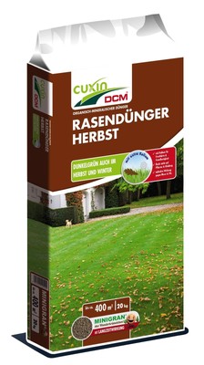 CUXIN DCM Rasendünger Herbst 20kg, mit Kalium für Frosthärte und