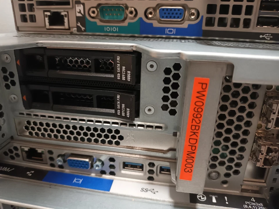 Lenovo X3650 M5 w 2xE5-2630v4/96 gb ram/14x6 Tb sas 12 g/2x480 Sata ssd - Image 2 of 4
