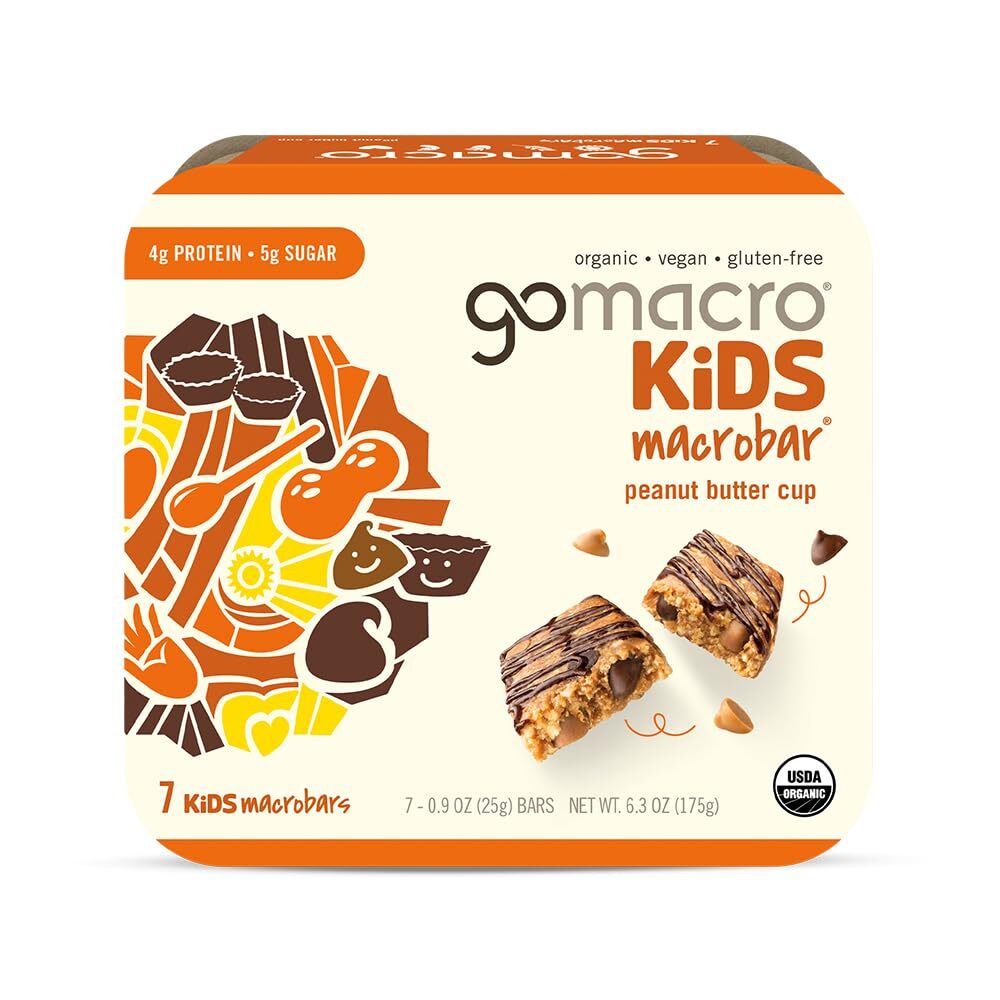 Gomacro Organic Kids Macrobar Чашка арахисового масла 6,3 унции В упаковке по 1 штуке
