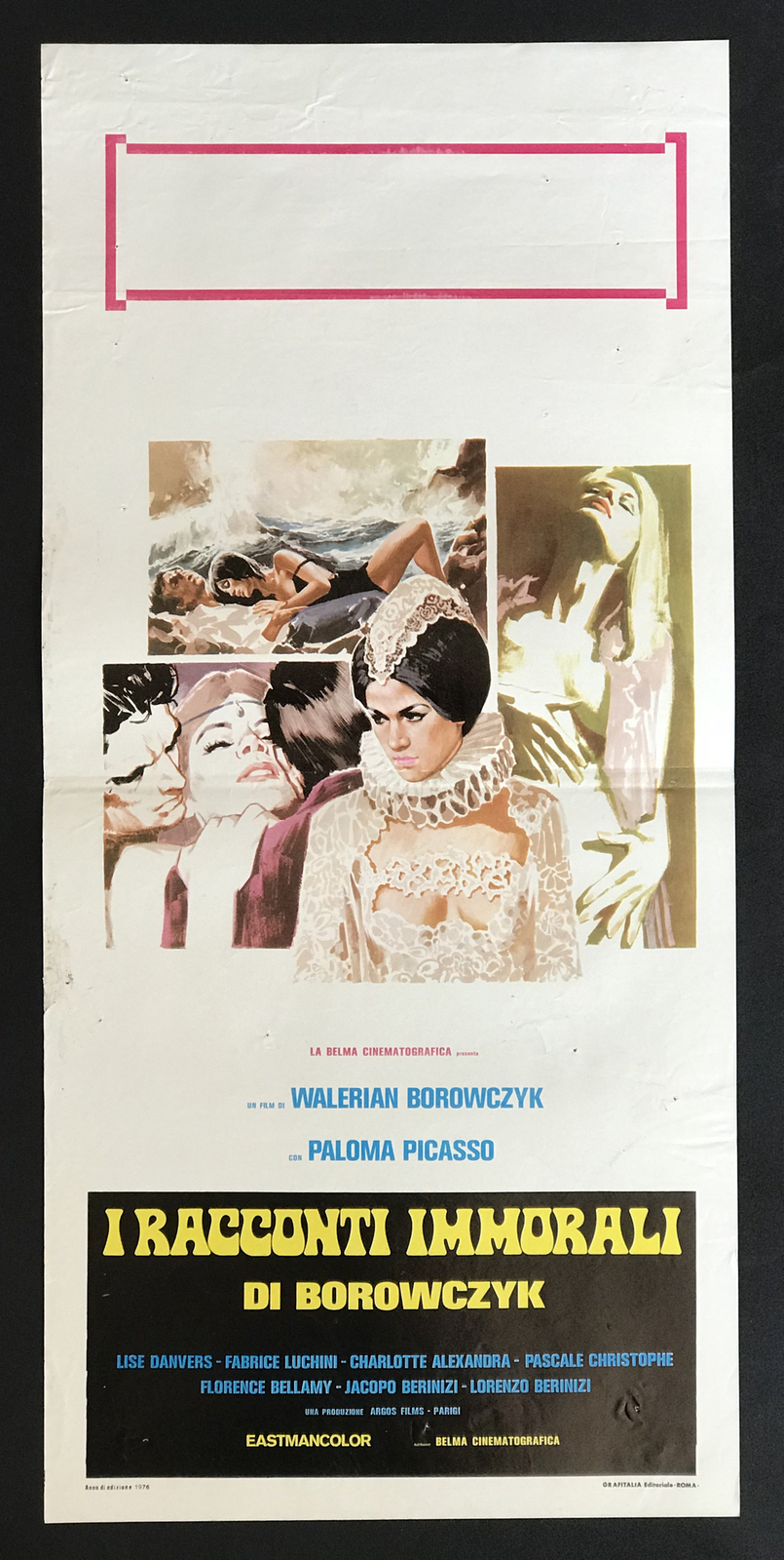Locandina originale film I RACCONTI IMMORALI DI BOROWCZYK (1974) - Regia di Walerian Borowczyk