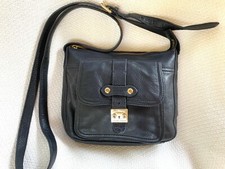 GUC VTG Lauren Ralph Lauren 1967 Series Small Black Pebbled Leather Crossbody