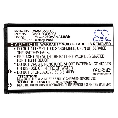 BATTERIE 1050Mah Type SV29 20405928 For Swissvoice SV29, SWISSTONE BBM 230 410