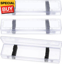 3 Pcs Paint Brush Storage Containers with Foam Inserts, Paint Brush Organizers H