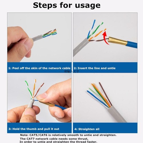 Network Cable Straightener Networking Wire Looser For CAT5/CAT6/CAT7 Lan RJ11 - Picture 10 of 21