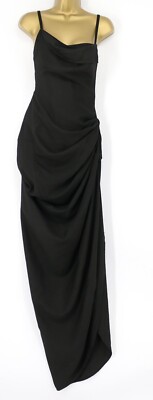 Jacquemus La Robe Saudade Damen Maxikleid EU 34 UK 6 Schwarz UVP 750  AD