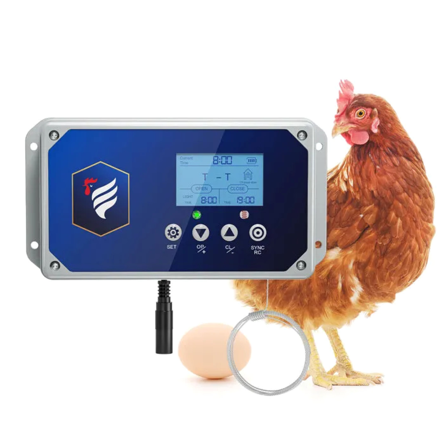 Porte poulailler automatique solaire et programmable avec moteur robuste TTLIFE