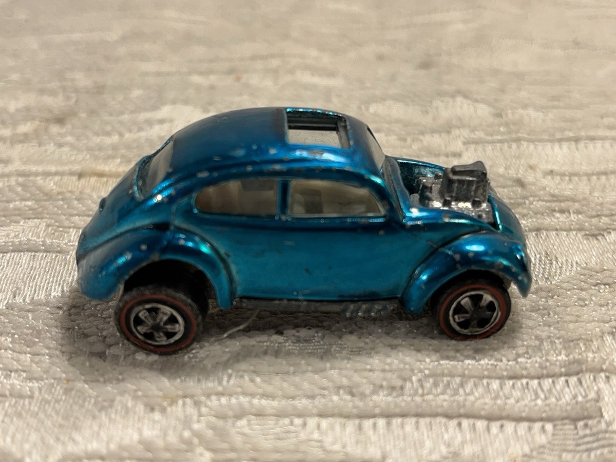 Vintage 1967 Volkswagen Custom Redline Hot Wheels Ice Blue No