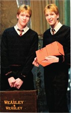 Harry Potter Fred and George Weasley Postcard Unposted