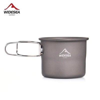 Wideea Camping Becher Aluminium Tasse Outdoor Kaffee Tee Wandern Picknick Kochgeschirr