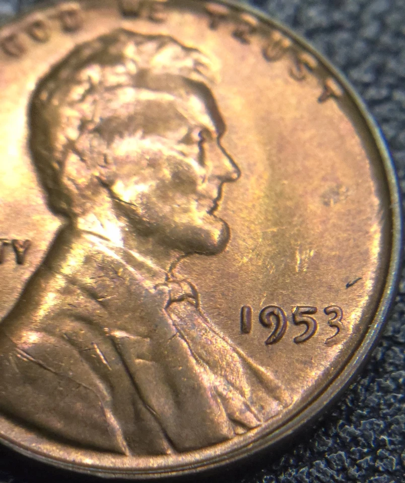 1953 Lincoln Wheat Cent • DDO Variety • Strike Error • Clash Marks • Die Cracks - Image 4 of 4
