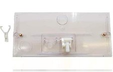 Geberit 123.001.11.1 Placca di Scarico per Cassetta WC Esterna con Tubo, Grigio