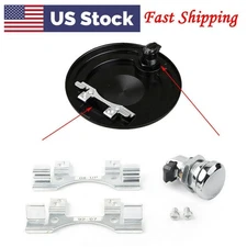 For Harley Touring Road Glide 1992-2016Fuel Door Push Button Gas Oil Cap Tank