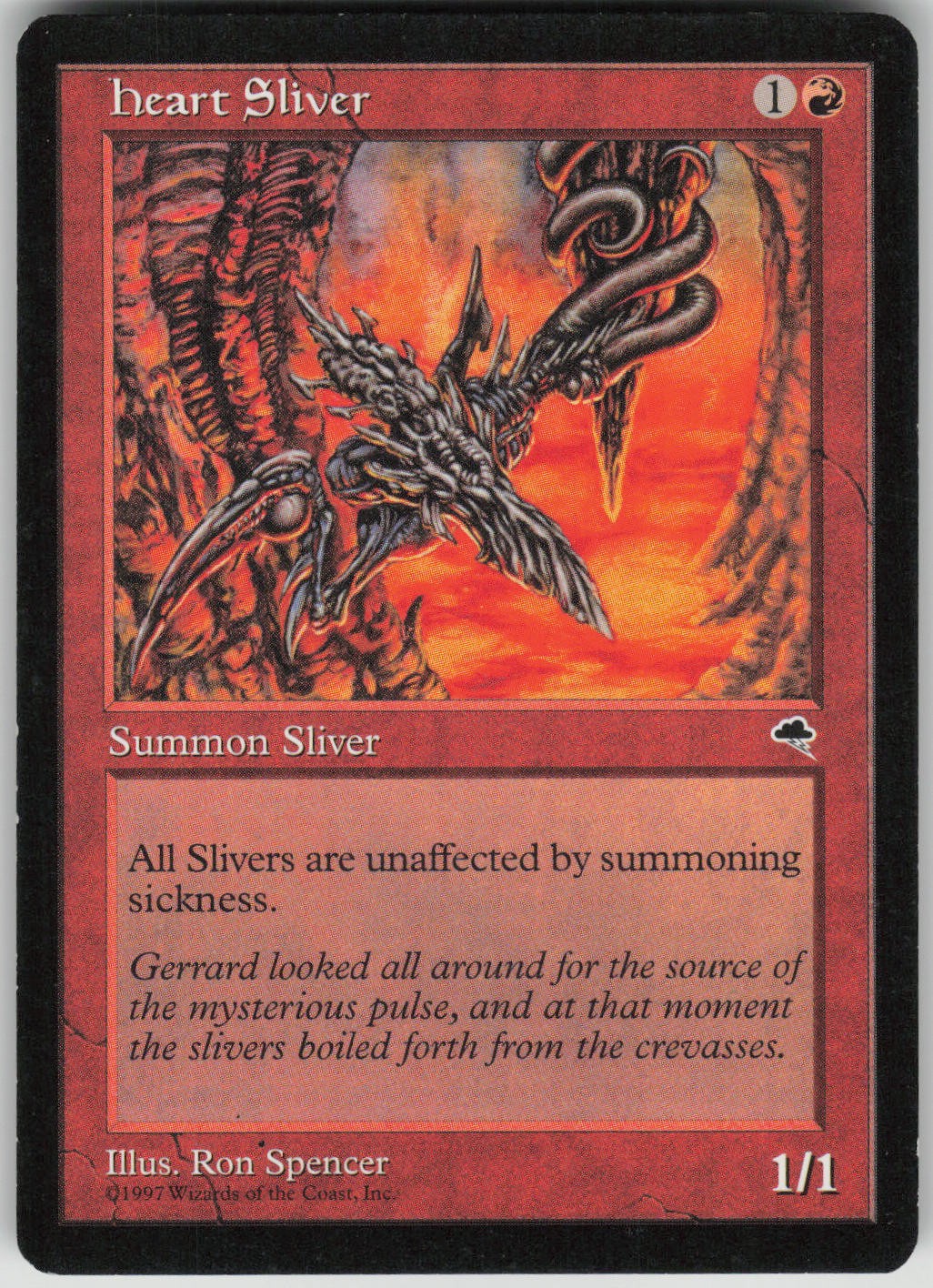 Magic the Gathering TCG Heart Sliver C Tempest 182