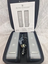 Altec Lansing XT1 Portable USB Powered Speakers Audio Travel Case PC Great Shape