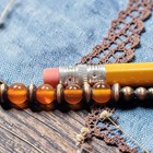 19" NAVAJO Pearl Desert Carnelian Southwest Native Melon Beads Western Necklace — photo 5