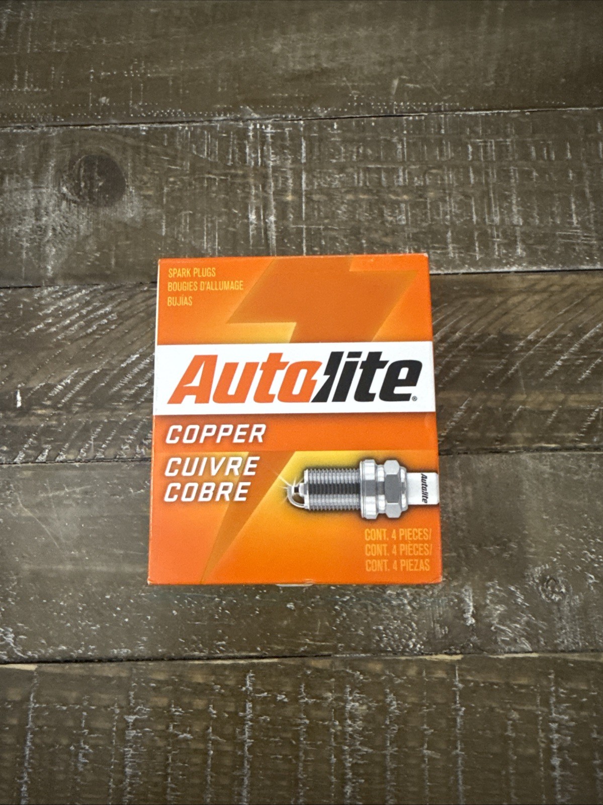 4 Pack - Autolite 63 Copper Resistor Automotive Replacement Spark Plugs