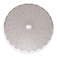 DICKSON C428 Circular Paper Chart, 24 hr, 60 pkg 1PRU9