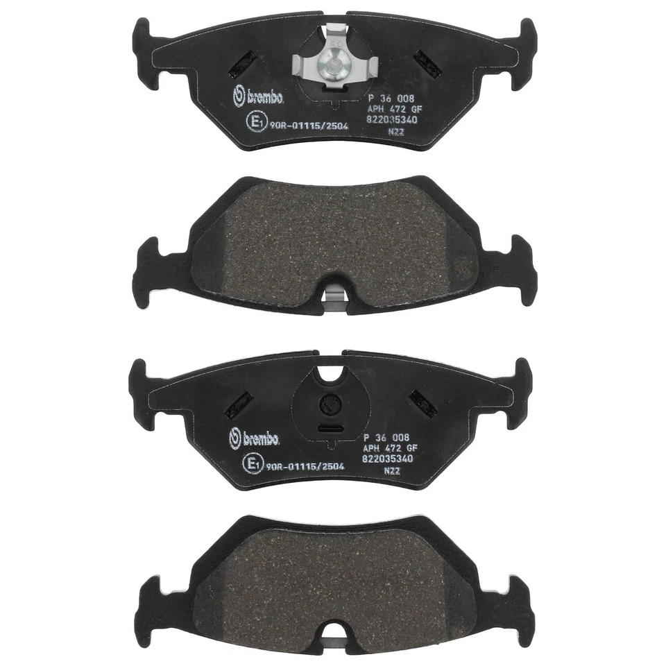 Juego de pastillas de freno traseras semimetálicas Brembo P36008 para 90-97 Jaguar XJ6 / 93-96 XJS Foto 4 de 4