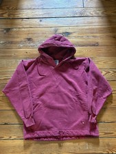 Vintage Russell Athletic Hoodie Mens Large Red Blank Pullover made in USA 80s