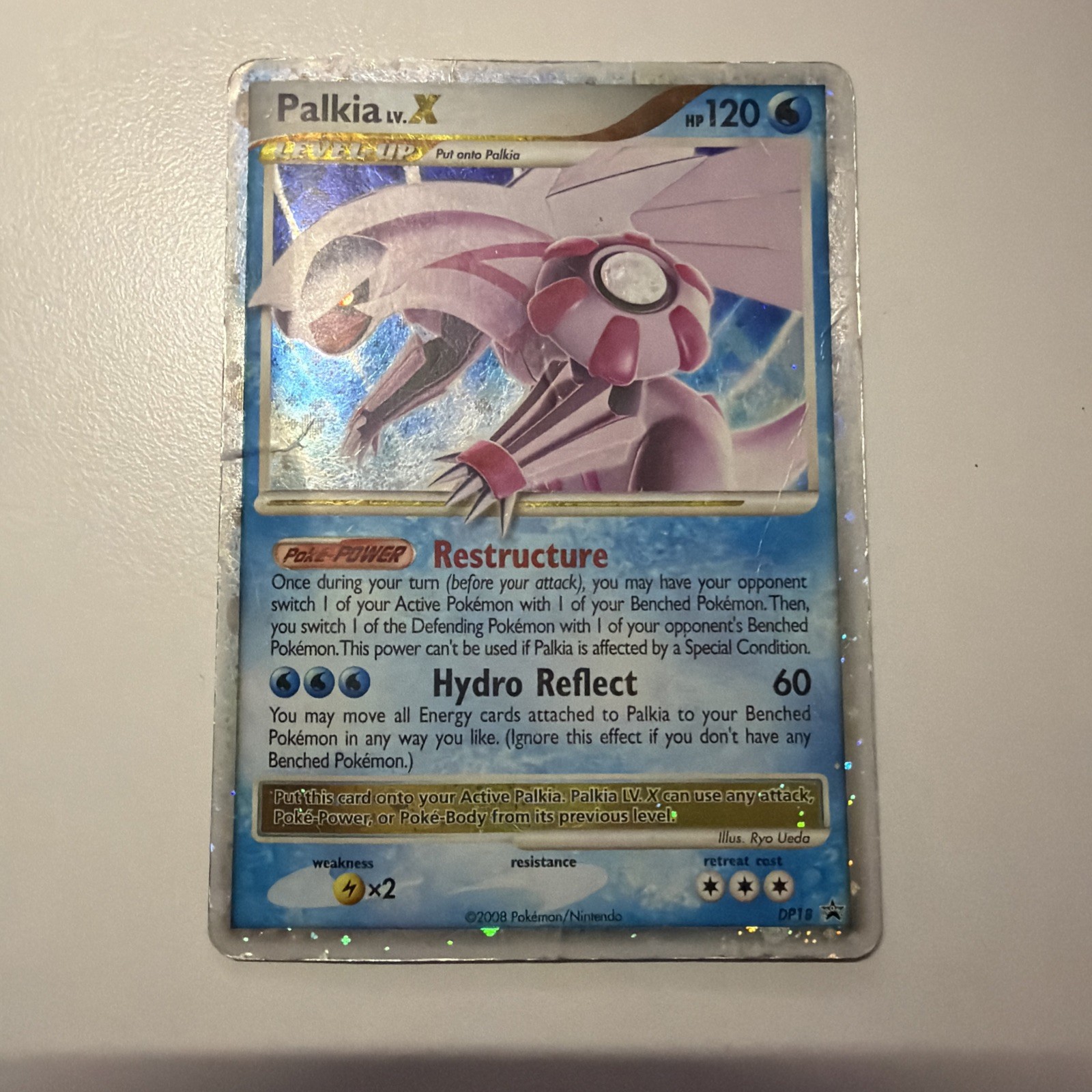 Pokemon TCG Palkia LV.X Promo DP18 Diamond & Pearl Holo English HP