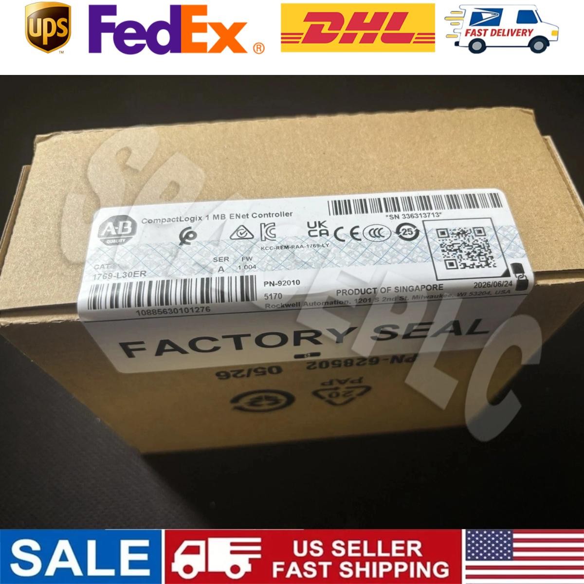 1769-L30ER AB1769L30ER CompactLogix 1 MB ENet Controller NEW