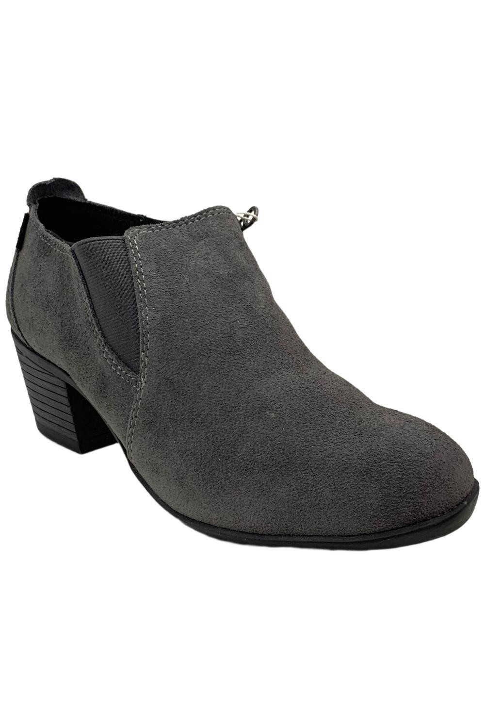 Sporto Crunch Water-Resistant Suede Shootie Gray