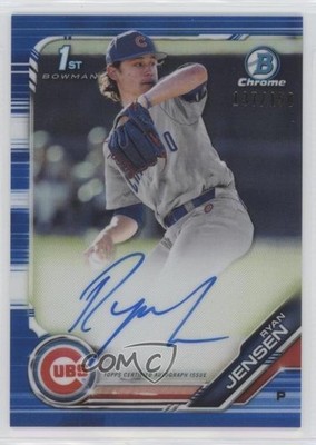 2019 Bowman Draft Chrome Pick Blue Refractor /150 Ryan Jensen #CDA-RJ Auto 0cx3