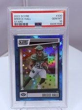 2022 Score Breece Hall Stars Parallel 357/399 ROOKIE RC NY Jets PSA 10🔥 🏈Pop 1