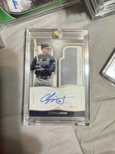 Chipper Jones 2021 Topps Definitive Collection Patch Auto Book End 30/30