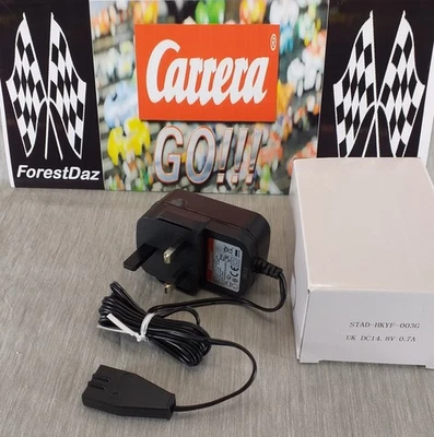 Fuente de alimentación transformador Carrera GO STAD-HKYF-003G 14,8 V UK repuestos enchufe nuevo regalo