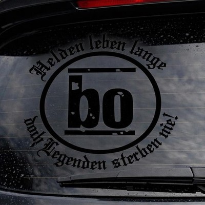 Böhse Onkelz Aufkleber Sticker 25cm Vinyl schwarz