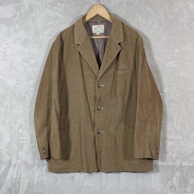 True Vtg 50s 60s Field & Stream Corduroy Blazer Jacket Sport Coat Mens 44 Cotton