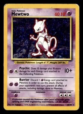 Mewtwo Base Set Holo Rare,Holo