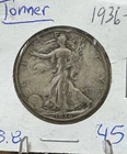 1936-S WALKING LIBERTY HALF DOLLAR Toned