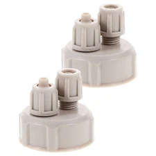 2 Pcs Fish Tank Carbon Dioxide Air Pump Accessories and Parts Aquarium