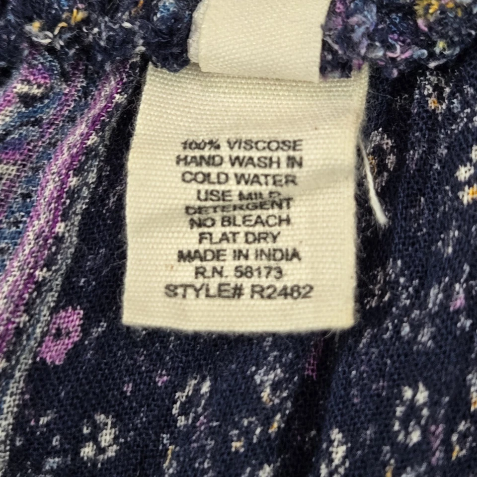 Raga Mujer Mameluco M Azul Floral Antropologías Fuera del Hombro Bohemio Foto 3 de 4