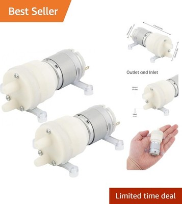 Efficient 12V DC Water Pump Motor - 2PCS Set, 1.9L/Min - Silent Operation