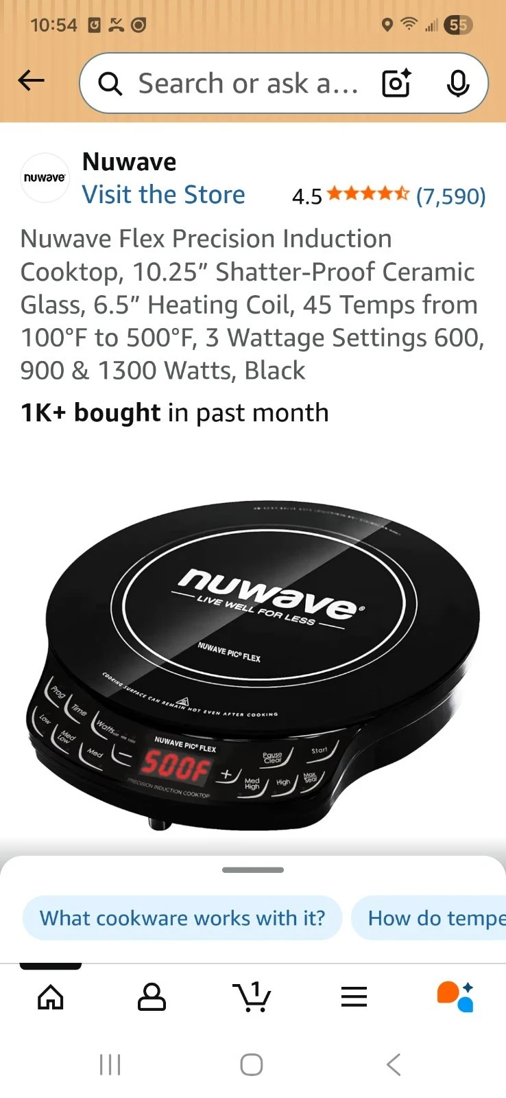 Nuwave Pic Flex Precision Induction Cooktop