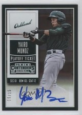 2015 Panini Contenders Prospect Playoff Ticket 6/15 Yairo Munoz #38 Auto 2d9