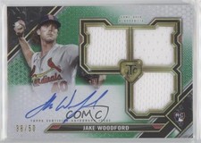 2021 Topps Triple Threads Emerald 38/50 Jake Woodford #RFPAR-JW Auto 7xr