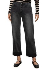 Sanctuary Women's Luna Cuffed Denim Pant Dark Smoke