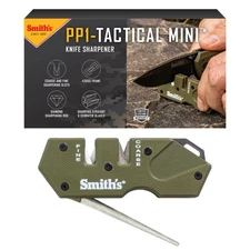 Smith’s 50984 Pocket Pal Mini Tactical Sharpener - OD Green - 2 Stage Sharpen...