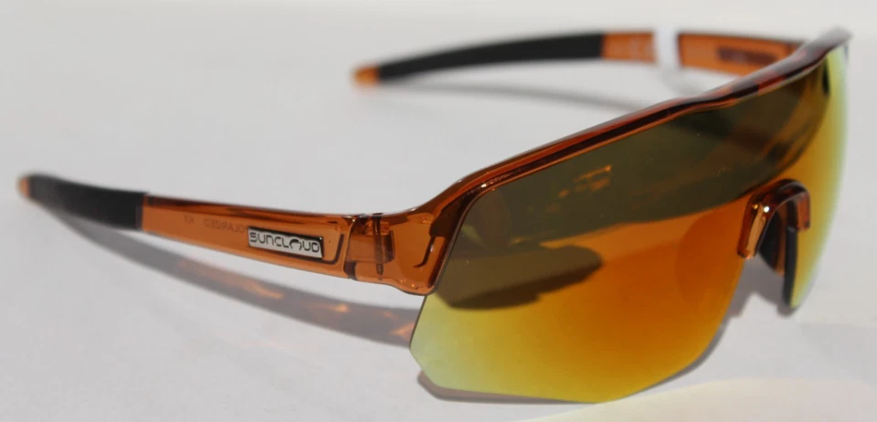 Gafas de sol SUNCLOUD Cadence POLARIZADAS cristal ámbar/rojo espejo NUEVO Smith $80 Foto 3 de 4