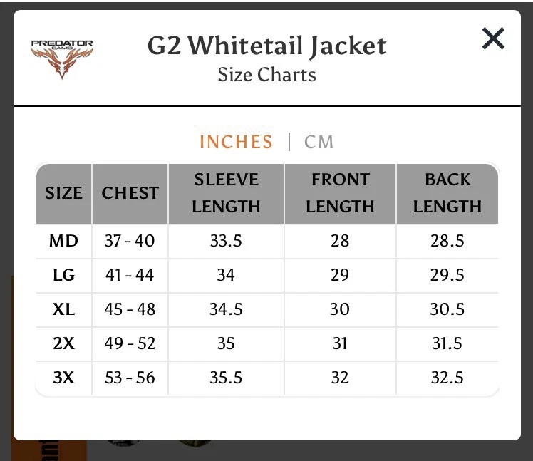 New Predator Camo G2 Whitetail Hunting Jacket NWT - Image 2 of 4