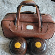 Bowling Balls Lignum Vitae bias 2 full crown green bowls