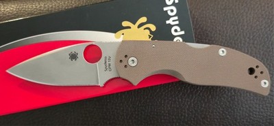 Spyderco Native 5 Sprint Run CPM-15V Steel Blade Brown G10 Handles C41GPBN15V5