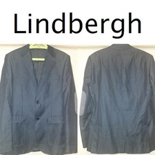 Men Lindberg Grey Cotton Blazer 40 /L / 48