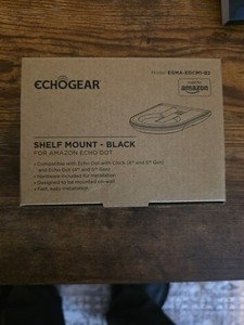 Amazon Echo Dot 4/5th Gen Shelf Mount - Black