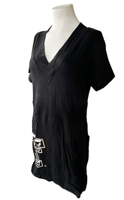 Emerson Street Women's Texas Tech Red Raiders Black Short Sleeve Dress Size XL